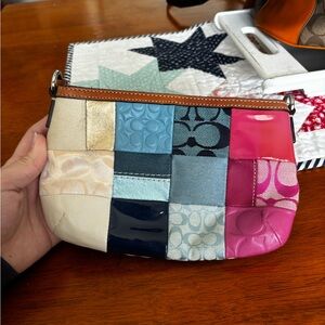 Colorful Patchwork Women's Bag (small stain)